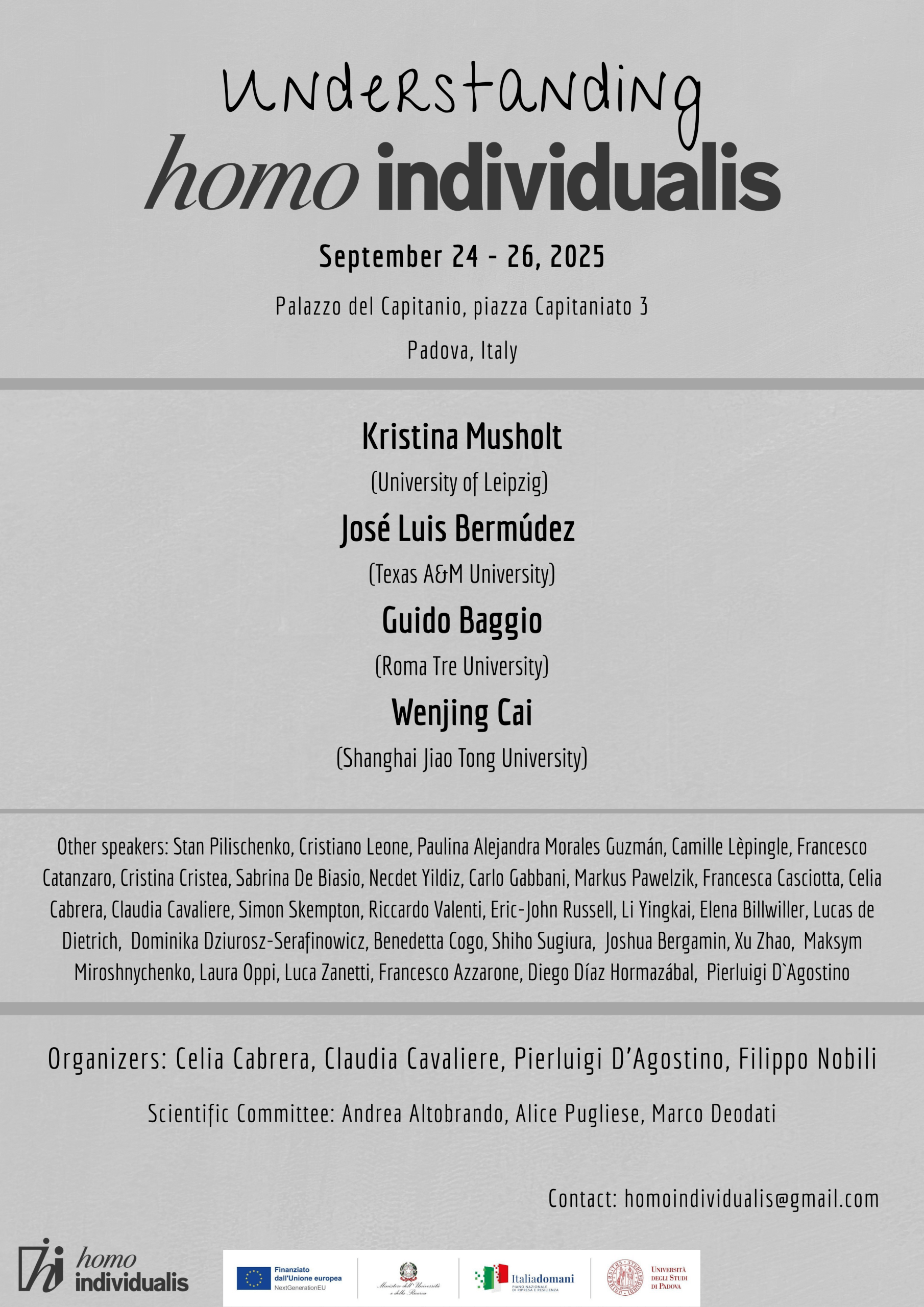 Understanding Homo Individualis